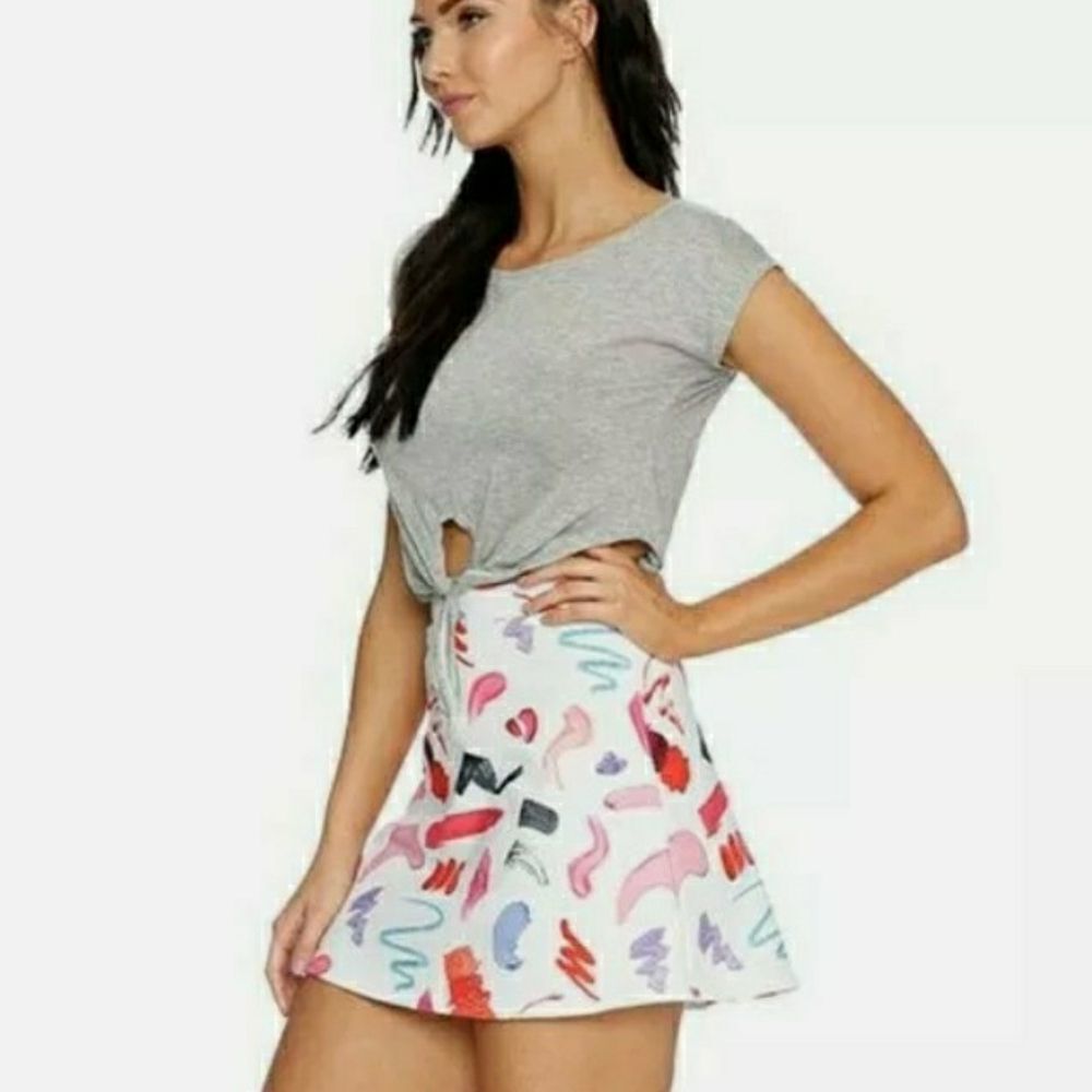 BlackMilk Let's Make-up Limited A-line Skirt